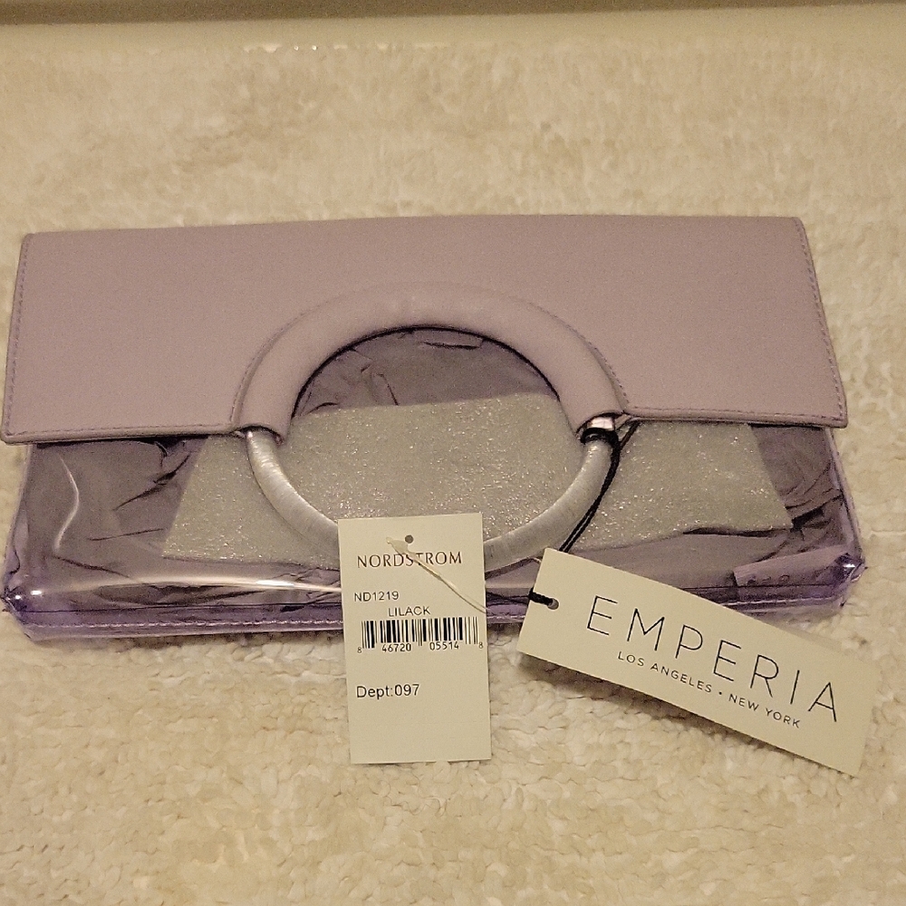 Emperia Lilac Ring-Handle Clutch Wristlet